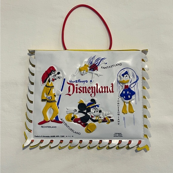 1950s RARE Collectible EARLY Disneyland Vinyl Purse Near Mint Condition - Picture 2 of 13